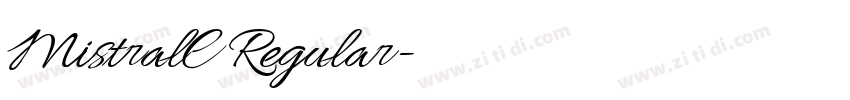 MistralC Regular字体转换